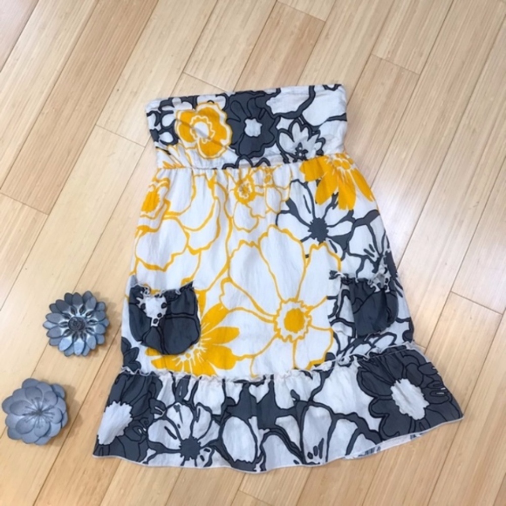 Anthropologie FEI Sunflower Showers dress, S.